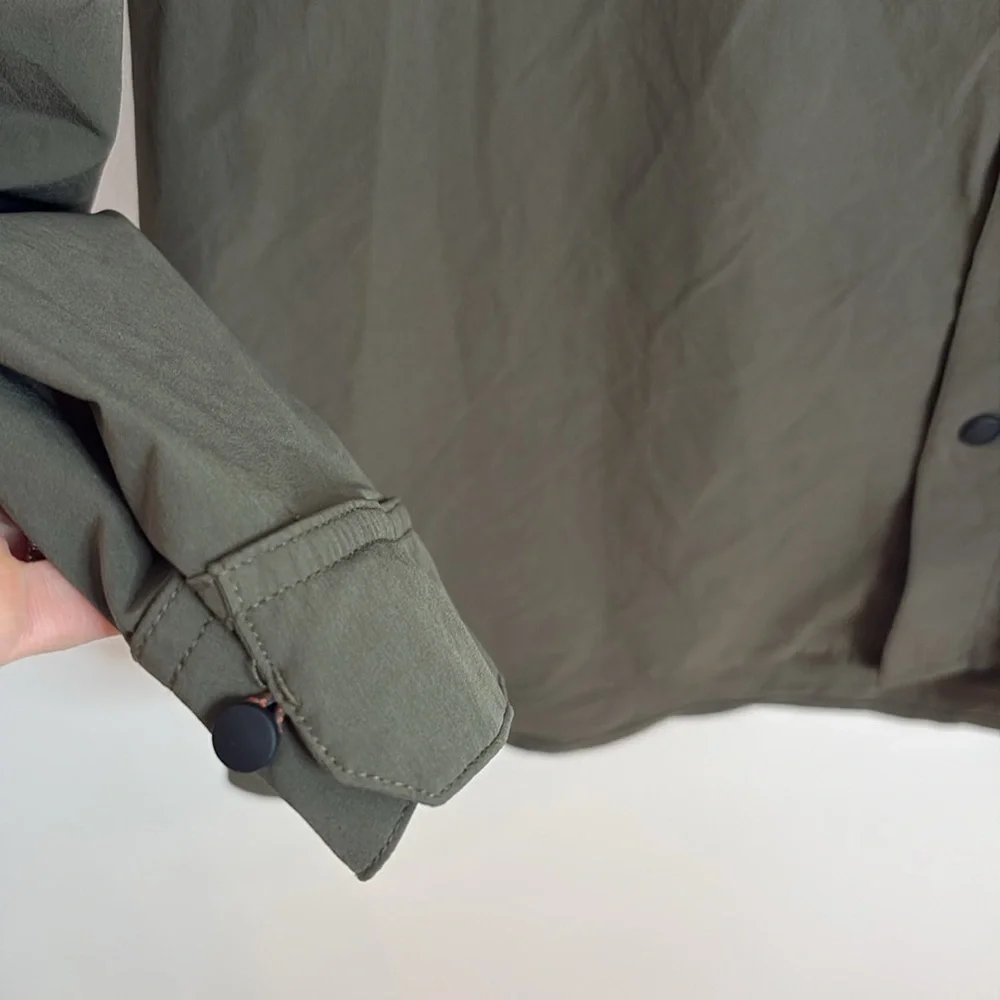The North Face Men's Dark Olive Button-Down Casual Shirt